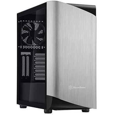 Silverstone SETA A1 Midi Tower zwart, zilver Silverstone SETA A1 Midi Tower zwart, zilver