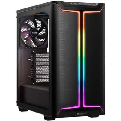 be quiet! Pure Base 501 DX Black PC-behuizing, ARGB-verlichting, dynamisch design, 3 vooraf geïnstalleerde Pure Wings 3 PWM 140 mm ventilator, uitstekende luchtcirculatie, royale ruimte be quiet! Pure Base 501 DX Black PC-behuizing, ARGB-verlichting, dynamisch design, 3 vooraf geïnstalleerde Pure Wings 3 PWM 140 mm ventilator, uitstekende luchtcirculatie, royale ruimte