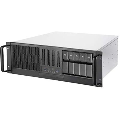 Silverstone Technology SST-RM41-H08 4U rack gemonteerd serverchassis, ondersteunt tot SSI-CEB M/B en ATX (PS2) / redundante mini-voeding, 28021 Silverstone Technology SST-RM41-H08 4U rack gemonteerd serverchassis, ondersteunt tot SSI-CEB M/B en ATX (PS2) / redundante mini-voeding, 28021