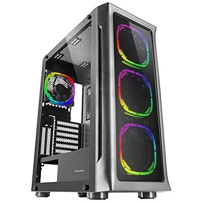 Mars Gaming MARSGAMING MCX, pc-gaming-behuizing, ATX, gehard glas, dubbele RGB-ventilator, wit Mars Gaming MARSGAMING MCX, pc-gaming-behuizing, ATX, gehard glas, dubbele RGB-ventilator, wit