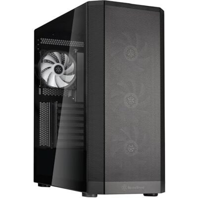 Silverstone FARA 514X-technologie: ervaar een hoge luchtstroom: ATX Mid-Tower behuizing met dubbele radiatorhouder en boeiende ARGB-verlichting, SST-FA514X-BG (zwart) Silverstone FARA 514X-technologie: ervaar een hoge luchtstroom: ATX Mid-Tower behuizing met dubbele radiatorhouder en boeiende ARGB-verlichting, SST-FA514X-BG (zwart)