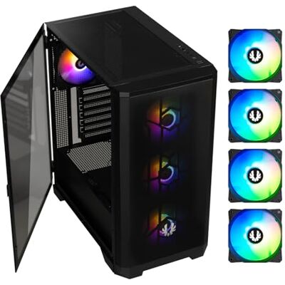 BITFENIX Nova Mesh SE, TG 4, ARGB-behuizing, middelgroot BITFENIX Nova Mesh SE, TG 4, ARGB-behuizing, middelgroot