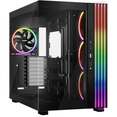 be quiet! PC Light Base 900 FX behuizing zwart, adembenemend panoramisch zicht, Dual Chamber design, massieve ARGB LED-strip, 4 PWM Light Wings ventilatoren, omgekeerd en horizontaal te gebruiken be quiet! PC Light Base 900 FX behuizing zwart, adembenemend panoramisch zicht, Dual Chamber design, massieve ARGB LED-strip, 4 PWM Light Wings ventilatoren, omgekeerd en horizontaal te gebruiken