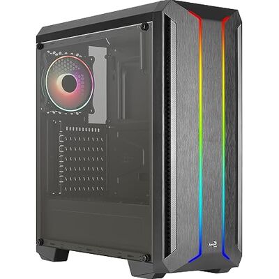 Aerocool ATX Skyline v2 RGB Midtower behuizing met glasplaat, zwart Aerocool ATX Skyline v2 RGB Midtower behuizing met glasplaat, zwart