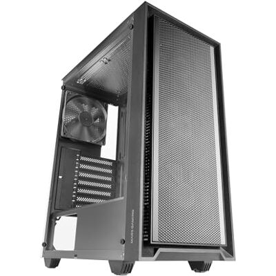 Mars Gaming MARSGAMING MC-PMAX Professionele ATX-behuizing, 4 x 120 mm FDB-ventilatoren, frontpaneel van mesh, zijvenster van gehard glas, ontwerp met dubbele kamer, vloeistofkoelhouder, zwart Mars Gaming MARSGAMING MC-PMAX Professionele ATX-behuizing, 4 x 120 mm FDB-ventilatoren, frontpaneel van mesh, zijvenster van gehard glas, ontwerp met dubbele kamer, vloeistofkoelhouder, zwart
