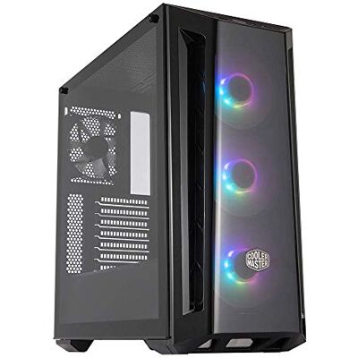 Cooler Master MasterBox MB520 ARGB – behuizing voor gamers ATX, getint frontpaneel, zijkant van glas, 3 x 120 mm vooraf geïnstalleerde ventilatoren, flexibele luchtstroomconfiguraties, ARGB Cooler Master MasterBox MB520 ARGB – behuizing voor gamers ATX, getint frontpaneel, zijkant van glas, 3 x 120 mm vooraf geïnstalleerde ventilatoren, flexibele luchtstroomconfiguraties, ARGB