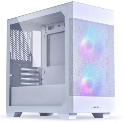 Lian-Li LANCOOL 205M Mesh Micro-ATX-behuizing, gehard glas, wit Lian-Li LANCOOL 205M Mesh Micro-ATX-behuizing, gehard glas, wit