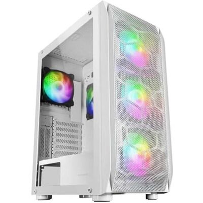 Mars Gaming MARSGAMING MC-KX wit, Premium E-ATX Gaming Tour, Freezer CPU-systeem, 5 ultra-stille ARGB-ventilatoren, ARGB-controller en RF-controller, mesh-voorkant Mars Gaming MARSGAMING MC-KX wit, Premium E-ATX Gaming Tour, Freezer CPU-systeem, 5 ultra-stille ARGB-ventilatoren, ARGB-controller en RF-controller, mesh-voorkant