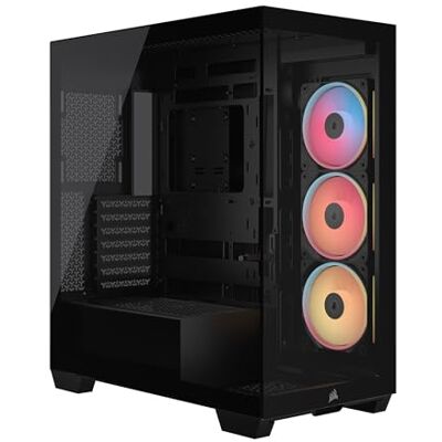 Corsair 3500X LX-R RGB pc-behuizing middelgroot 3 vooraf geïnstalleerde LX120-R RGB-ventilatoren, inclusief systeemhub, biedt plaats aan maximaal 10 120 mm ventilatoren, zwart Corsair 3500X LX-R RGB pc-behuizing middelgroot 3 vooraf geïnstalleerde LX120-R RGB-ventilatoren, inclusief systeemhub, biedt plaats aan maximaal 10 120 mm ventilatoren, zwart