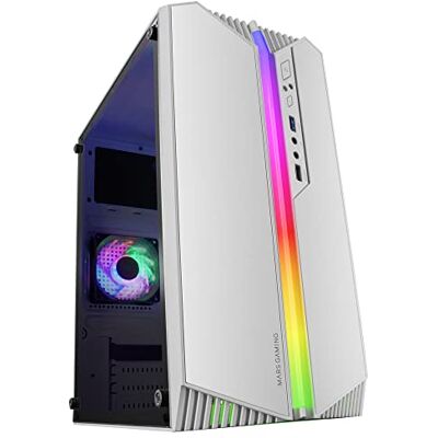 Mars Gaming MC-S1 Wit, Compact Micro-ATX Gaming PC Case, ARGB Verlichting 12 Modi, FRGB Ventilator, Full Side Window Mars Gaming MC-S1 Wit, Compact Micro-ATX Gaming PC Case, ARGB Verlichting 12 Modi, FRGB Ventilator, Full Side Window