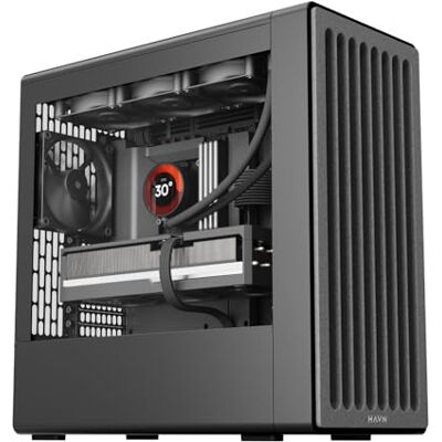 HAVN BF 360 PC-Geh?use, Midi-Tower, E-ATX, gehard glas zwart HAVN BF 360 PC-Geh?use, Midi-Tower, E-ATX, gehard glas zwart