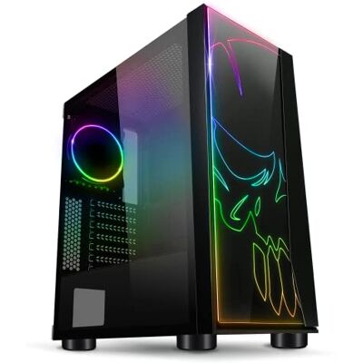 Spirit Of Gamer GHOST ONE PC Gamer ATX/mATX Case Frontpaneel en wand van Gehard Glas 1 Adresseerbare 120mm RGB LED Fan Behuizing RGB LED: 60 Modes Compatibel ASUS AURA/MSI MYSTIC/ASROCK Spirit Of Gamer GHOST ONE PC Gamer ATX/mATX Case Frontpaneel en wand van Gehard Glas 1 Adresseerbare 120mm RGB LED Fan Behuizing RGB LED: 60 Modes Compatibel ASUS AURA/MSI MYSTIC/ASROCK