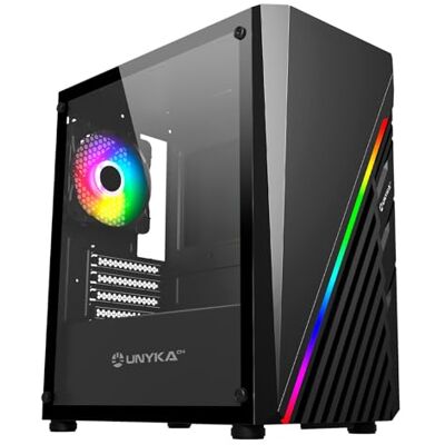 Unykach Mini Glayze Cristal Templado USB 3.2 Negra Unykach Mini Glayze Cristal Templado USB 3.2 Negra