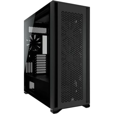 Corsair 7000D AIRFLOW PC-behuizing ATX grote toren (frontpaneel met hoge luchtstroom, drie 140 mm ventilatoren inbegrepen met PWM-repeater, eenvoudig kabelbeheer, grote binnenruimte) zwart Corsair 7000D AIRFLOW PC-behuizing ATX grote toren (frontpaneel met hoge luchtstroom, drie 140 mm ventilatoren inbegrepen met PWM-repeater, eenvoudig kabelbeheer, grote binnenruimte) zwart