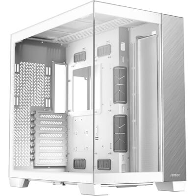 Antec Pc-behuizing, wit aluminium C8, ventilatoren niet inbegrepen, aluminium frontpaneel, dubbele kamerlay-out, C-type, 360 mm radiatorhouder, naadloze TG-voor- en zijpanelen Antec Pc-behuizing, wit aluminium C8, ventilatoren niet inbegrepen, aluminium frontpaneel, dubbele kamerlay-out, C-type, 360 mm radiatorhouder, naadloze TG-voor- en zijpanelen