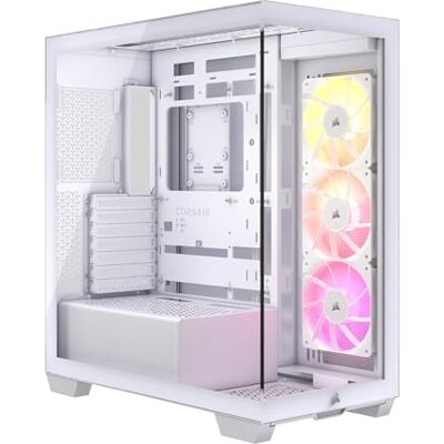 Corsair 3500X ARGB ATX Mid-Tower pc-behuizing – panoramisch gehard glas – omgekeerde verbinding compatibel met moederbord – 3 x RS120 ARGB ventilatoren inbegrepen – wit Corsair 3500X ARGB ATX Mid-Tower pc-behuizing – panoramisch gehard glas – omgekeerde verbinding compatibel met moederbord – 3 x RS120 ARGB ventilatoren inbegrepen – wit