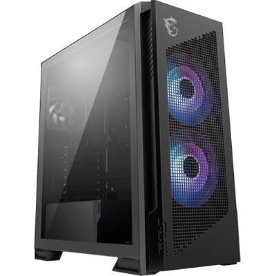 MSI MPG VELOX 300R AIRFLOW PZ mid-tower gaming-pc-behuizing, 160 mm dubbellaagse ventilator, ondersteunt tot 360 mm radiator, EZ DIY functies, ATX-moederbordhouder met aansluiting MSI MPG VELOX 300R AIRFLOW PZ mid-tower gaming-pc-behuizing, 160 mm dubbellaagse ventilator, ondersteunt tot 360 mm radiator, EZ DIY functies, ATX-moederbordhouder met aansluiting
