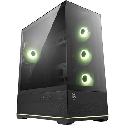 MSI MAG PANO 110R PZ mid-tower gaming-pc-behuizing ondersteunt tot 400 mm lang, afneembare stoffilter, USB 20 Gbit/s (Type-C), ondersteunt ATX en Micro-ATX moederbord MSI MAG PANO 110R PZ mid-tower gaming-pc-behuizing ondersteunt tot 400 mm lang, afneembare stoffilter, USB 20 Gbit/s (Type-C), ondersteunt ATX en Micro-ATX moederbord