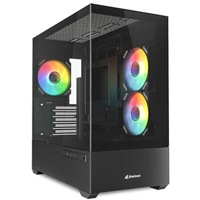 Sharkoon MK6 PC behuizing RGB Micro-ATX zwart Sharkoon MK6 PC behuizing RGB Micro-ATX zwart