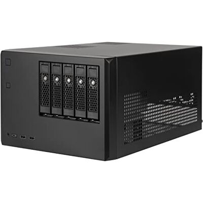 Silverstone Technology CS351, hot-swappable 5-bay SAS-12G/SATA-6G krachtig NAS-chassis, SST-CS351 zwart Silverstone Technology CS351, hot-swappable 5-bay SAS-12G/SATA-6G krachtig NAS-chassis, SST-CS351 zwart