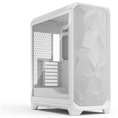 Fractal Design Meshify 3 transparante tint van wit gehard glas pc-gamingbehuizing met hoge luchtstroom mesh voorpaneel drie Momentum 14 ventilatoren inbegrepen schoon interieur Fractal Design Meshify 3 transparante tint van wit gehard glas pc-gamingbehuizing met hoge luchtstroom mesh voorpaneel drie Momentum 14 ventilatoren inbegrepen schoon interieur