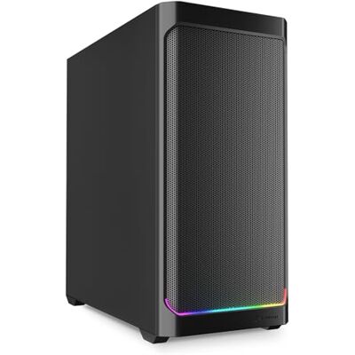 Sharkoon AK4 RGB Strip Black, ATX PC-behuizing Sharkoon AK4 RGB Strip Black, ATX PC-behuizing