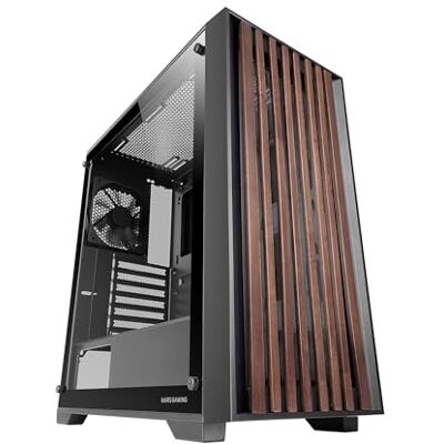 Mars Gaming MC-WOOD, PC-behuizing ATX, frontpaneel van hout, zijpaneel van gehard glas, FDB ventilator 120 mm, waterkoeling ondersteunt tot 360 mm, dubbele kamer, kabelmanagement, halfrond Mars Gaming MC-WOOD, PC-behuizing ATX, frontpaneel van hout, zijpaneel van gehard glas, FDB ventilator 120 mm, waterkoeling ondersteunt tot 360 mm, dubbele kamer, kabelmanagement, halfrond