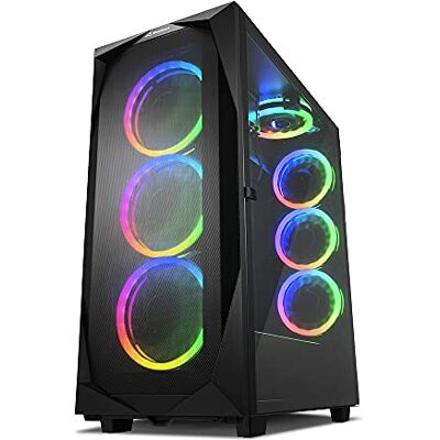 Sharkoon REV300 RGB pc-behuizing 4044951032129 Sharkoon REV300 RGB pc-behuizing 4044951032129