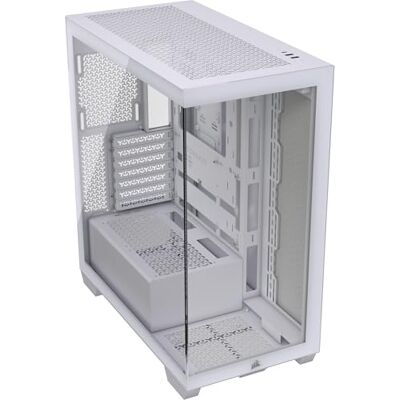Corsair 3500X ATX Mid-Tower pc-behuizing – panoramisch gehard glas – omgekeerde verbinding compatibel met moederbord – geen ventilatoren inbegrepen – wit Corsair 3500X ATX Mid-Tower pc-behuizing – panoramisch gehard glas – omgekeerde verbinding compatibel met moederbord – geen ventilatoren inbegrepen – wit