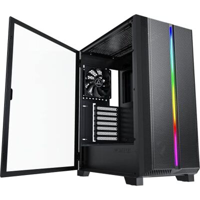 Montech Sky One Lite, Midi-Tower, gehard glas, zwart Montech Sky One Lite, Midi-Tower, gehard glas, zwart