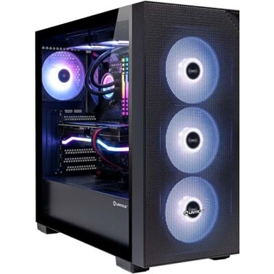 Unykach ATX REVELAT Mesh Black Gaming Tower met 4 ARGB-ventilatoren, USB 3.0 & USB C Gen2, zijkant van gehard glas, ondersteunt grafische kaarten tot 425 mm en vloeistofkoeling Unykach ATX REVELAT Mesh Black Gaming Tower met 4 ARGB-ventilatoren, USB 3.0 & USB C Gen2, zijkant van gehard glas, ondersteunt grafische kaarten tot 425 mm en vloeistofkoeling