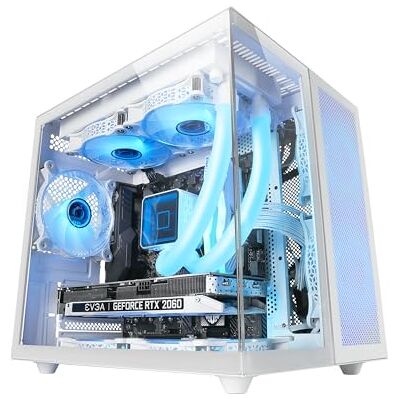 Mars Gaming MARSGAMING MC-NOVAM wit, compacte behuizing op maat van MicroATX, dubbel venster continu gehard glas, modulair frame met dubbele kamer, voorste rooster, houder voor vloeistofkoeling, USB-C-aansluiting Mars Gaming MARSGAMING MC-NOVAM wit, compacte behuizing op maat van MicroATX, dubbel venster continu gehard glas, modulair frame met dubbele kamer, voorste rooster, houder voor vloeistofkoeling, USB-C-aansluiting
