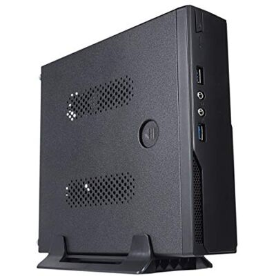Unykach Mini Itx Caja UK 1003 Compact en eenvoudig design in zwart. Twee USB 3.0-aansluitingen aan de voorkant. Inclusief VESA-houder voor horizontale of verticale plaatsing Unykach Mini Itx Caja UK 1003 Compact en eenvoudig design in zwart. Twee USB 3.0-aansluitingen aan de voorkant. Inclusief VESA-houder voor horizontale of verticale plaatsing