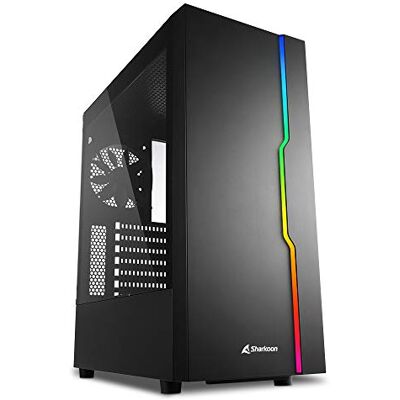 Sharkoon RGB-schuif, pc-behuizing Sharkoon RGB-schuif, pc-behuizing