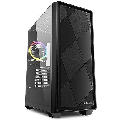 Sharkoon VS8 RGB Midi ATX PC behuizing Zwart Sharkoon VS8 RGB Midi ATX PC behuizing Zwart