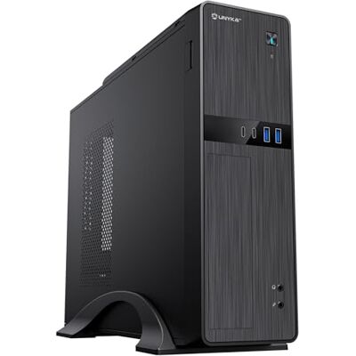 Unykach UNYKAck UK2011 Micro ATX computerbehuizing zwart met 450 W stroombron, twee USB 3.0-connectoren en twee type C-aansluitingen Unykach UNYKAck UK2011 Micro ATX computerbehuizing zwart met 450 W stroombron, twee USB 3.0-connectoren en twee type C-aansluitingen