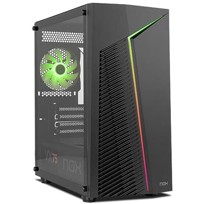 Xtreme Infinity Zeta Mini Tower M-ATX/ITX ARGB Rainbow Dynamic, zijkant van gehard glas, ruimte voor 6 ventilatoren, compatibel met grafische kaarten tot 310 mm, USB 3.0, zwart Xtreme Infinity Zeta Mini Tower M-ATX/ITX ARGB Rainbow Dynamic, zijkant van gehard glas, ruimte voor 6 ventilatoren, compatibel met grafische kaarten tot 310 mm, USB 3.0, zwart