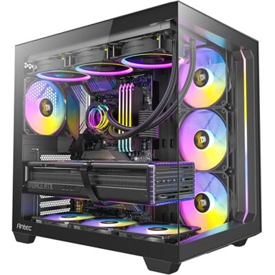 Antec C5 ARGB Game-pc-behuizing van gehard glas, zwart Antec C5 ARGB Game-pc-behuizing van gehard glas, zwart