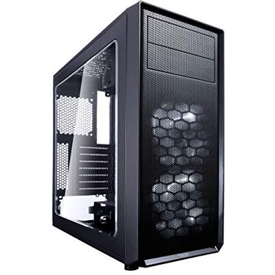 Fractal Design Focus G Black Window PC-behuizing (midi-toren met zijvenster) Case Modding voor gaming-pc (high-game) zwart Fractal Design Focus G Black Window PC-behuizing (midi-toren met zijvenster) Case Modding voor gaming-pc (high-game) zwart