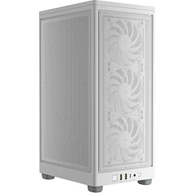 Corsair 2000D AIRFLOW PC-behuizing Mini-ITX – mini-ITX-formaat – panelen van mesh – drie GPU-sleuven – geoptimaliseerd voor koeling – moderne ingangen/uitgangen aan de voorkant – wit Corsair 2000D AIRFLOW PC-behuizing Mini-ITX – mini-ITX-formaat – panelen van mesh – drie GPU-sleuven – geoptimaliseerd voor koeling – moderne ingangen/uitgangen aan de voorkant – wit