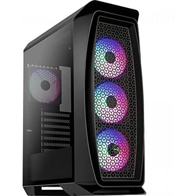 Aerocool Aeroonefrost, PC-behuizing Micro-ATX, zijvenster, 4 ventilatoren, zwart Aerocool Aeroonefrost, PC-behuizing Micro-ATX, zijvenster, 4 ventilatoren, zwart