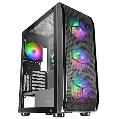 Mars Gaming MARSGAMING MC-KX Zwart, E-ATX Premium Gaming Tower, FREEZER CPU-systeem, 5 ultra-stille ARGB-ventilatoren, ARGB-controller en RF-controller, FaHardlines Mesh Mars Gaming MARSGAMING MC-KX Zwart, E-ATX Premium Gaming Tower, FREEZER CPU-systeem, 5 ultra-stille ARGB-ventilatoren, ARGB-controller en RF-controller, FaHardlines Mesh