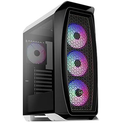 Aerocool Aeroonefrost, PC-behuizing Micro-ATX, zijruiten, 4 ventilatoren, wit Aerocool Aeroonefrost, PC-behuizing Micro-ATX, zijruiten, 4 ventilatoren, wit