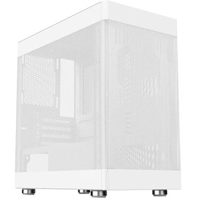 Itek Case PROMESH 35W Gaming Office Mini Tower MATX, Type-C, 2 x USB3, 3-zijdig MESH, White Edition Itek Case PROMESH 35W Gaming Office Mini Tower MATX, Type-C, 2 x USB3, 3-zijdig MESH, White Edition