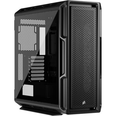 Corsair 5000T ATX pc-behuizing, middelgroot, afneembare luchtstroompanelen voor en op het dak, ruime binnenkant, ASUS BTF, MSI Project Zero, Gigabyte Project Stealth, zwart Corsair 5000T ATX pc-behuizing, middelgroot, afneembare luchtstroompanelen voor en op het dak, ruime binnenkant, ASUS BTF, MSI Project Zero, Gigabyte Project Stealth, zwart