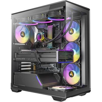 Antec C3 ARGB Game-pc-behuizing van gehard glas, zwart Antec C3 ARGB Game-pc-behuizing van gehard glas, zwart