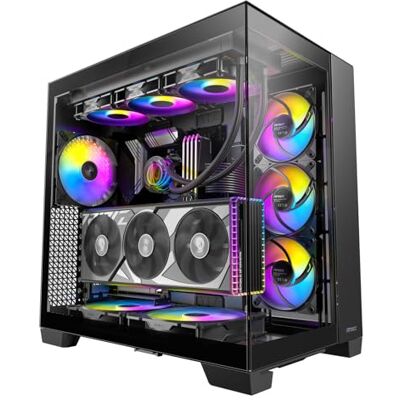 Antec C8 ARGB Game-pc-behuizing Full Tower, van gehard glas, zwart Antec C8 ARGB Game-pc-behuizing Full Tower, van gehard glas, zwart