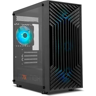 Xtreme Infinity EPSILON Mid-Tower M-ATX/ITX ARGB Rainbow, Front Mesh, zijwand van gehard glas, 4 geïnstalleerde ventilatoren, comp. grafische kaarten tot 310 mm, USB 3.0, zwart Xtreme Infinity EPSILON Mid-Tower M-ATX/ITX ARGB Rainbow, Front Mesh, zijwand van gehard glas, 4 geïnstalleerde ventilatoren, comp. grafische kaarten tot 310 mm, USB 3.0, zwart