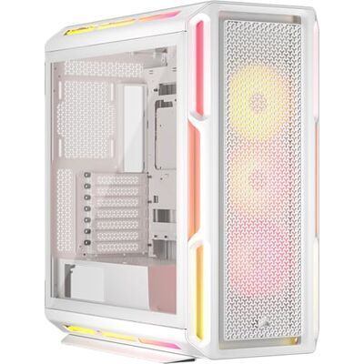 Corsair iCUE LINK 5000T LX RGB middelgrote ATX pc-behuizing 3 x LX120 RGB-ventilatoren vooraf geïnstalleerd, geïntegreerde RGB Aurora lichtstrips, ruime binnenkant, iCUE LINK hub inbegrepen wit Corsair iCUE LINK 5000T LX RGB middelgrote ATX pc-behuizing 3 x LX120 RGB-ventilatoren vooraf geïnstalleerd, geïntegreerde RGB Aurora lichtstrips, ruime binnenkant, iCUE LINK hub inbegrepen wit