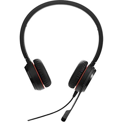 Jabra Evolve 30 UC stereo hoofdtelefoon geoptimaliseerde communicatie (UC) voor VoIP-softphones met passieve ruisonderdrukking, slechts 3,5 mm jackstekker, zwart Jabra Evolve 30 UC stereo hoofdtelefoon geoptimaliseerde communicatie (UC) voor VoIP-softphones met passieve ruisonderdrukking, slechts 3,5 mm jackstekker, zwart